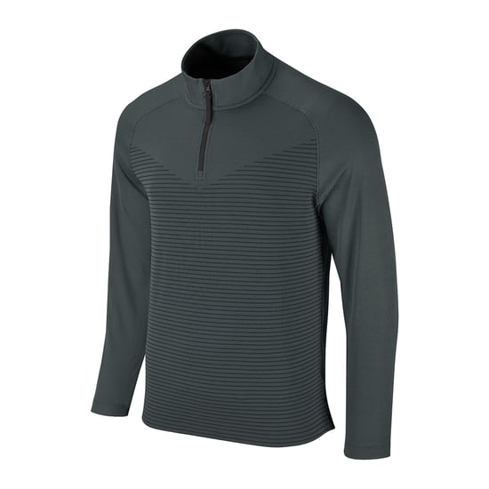 Nike - "Vapor" Oberteil mit halbem Reißverschluss für Herren (Dunkles Rauchgrau/Schwarz) - Image 3