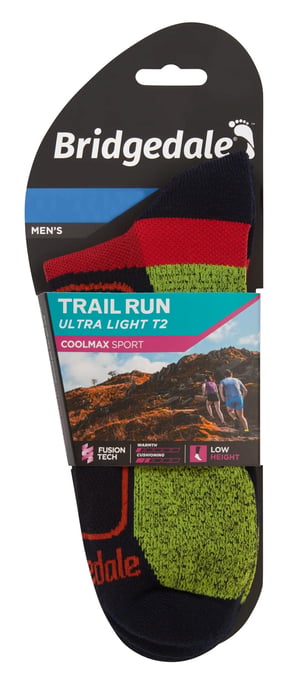 Bridgedale - Mens Running Ultralight Sport Low Socken - Navy - Image 2