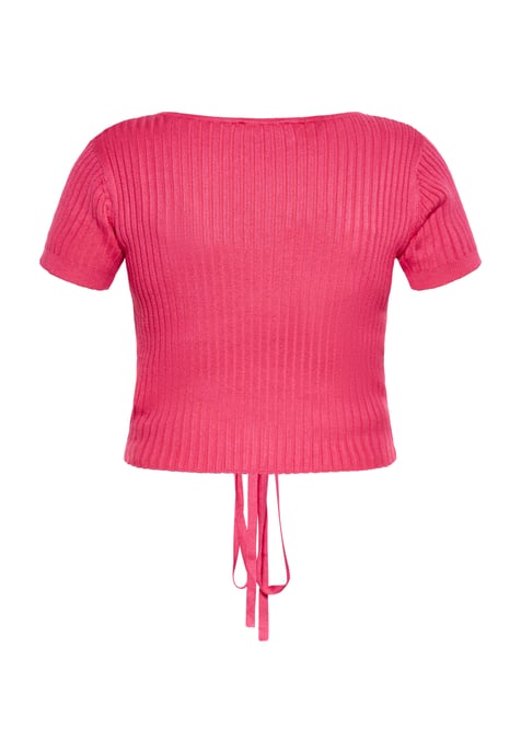 Mymo Crop-Top Damen Rosa - Image 4