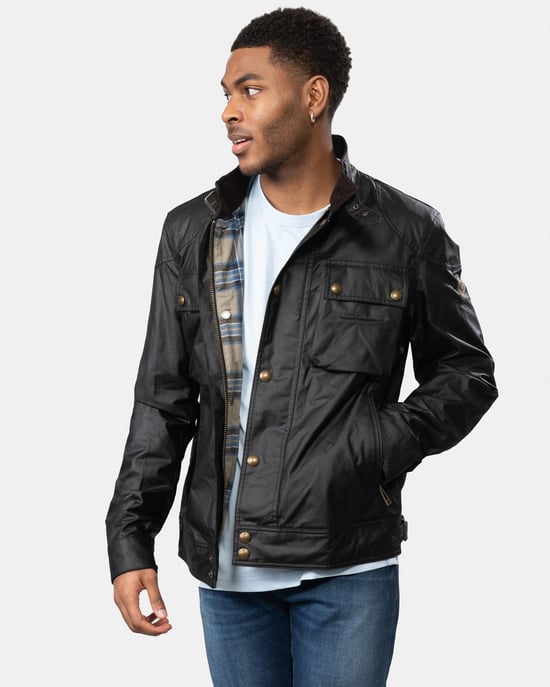 Belstaff Racemaster Mens Waxed Cotton Compact Field Jacket