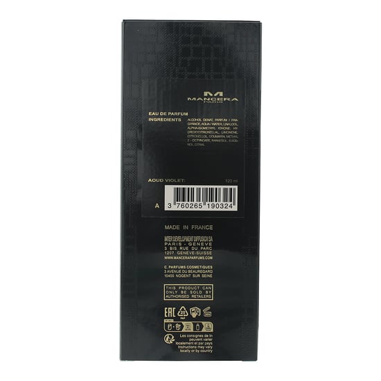 Mancera Paris Aoud Violet Eau de Parfum 120ml - Image 4