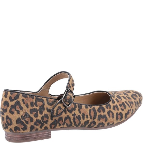 Hush Puppies Womens/Ladies Melissa Leopard Suede Mary Janes (Braun/Schwarz) - Image 2