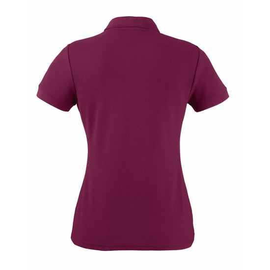 Fruit Of The Loom Womens Lady-Fit 65/35 Kurzarm-Poloshirt (Burgunderrot) - Image 2