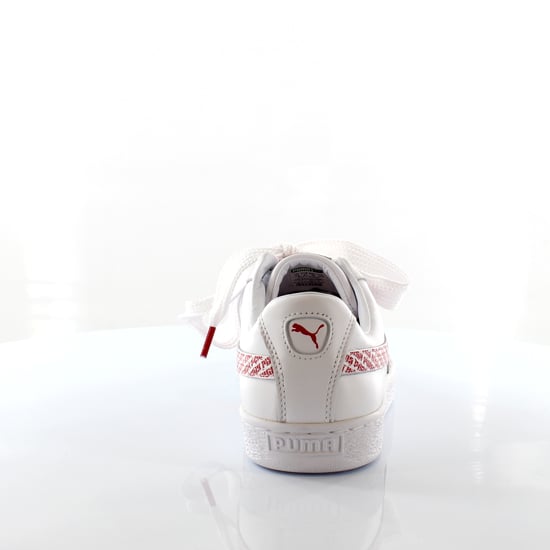 Puma Basket Heart AOP Womens White Trainers