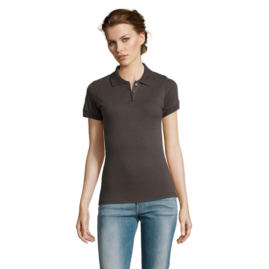 SOLs Womens/Ladies Prime Pique Polo Shirt (Dunkelgrau) - Image 3