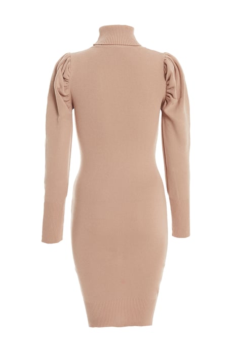 Stone Knitted Puff Sleeve Dress
