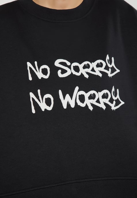 Mymo Sweatshirt Damen schwarz - Image 3