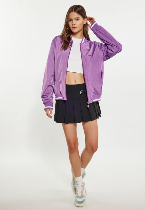 Mymo Collegejacke Damen lila - Image 2