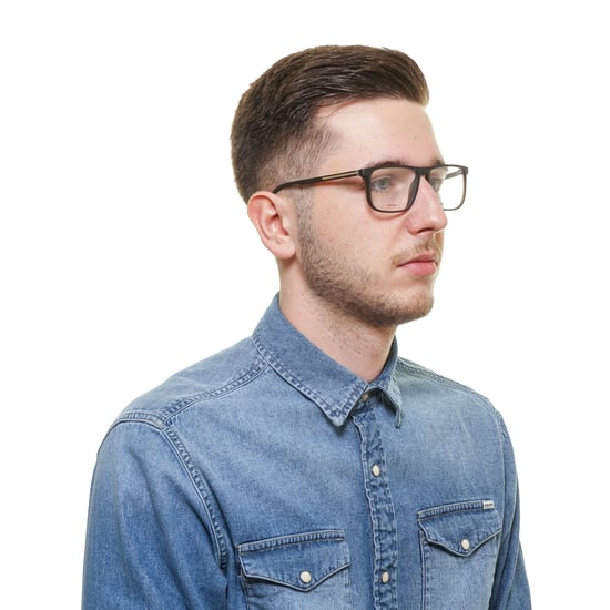 Porsche Design Square Brown Mens Glasses Frames