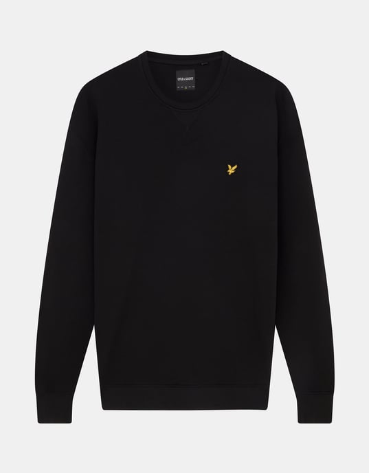 Lyle & Scott Sweatshirt mit Rundhalsausschnitt in Schwarz - Image 5