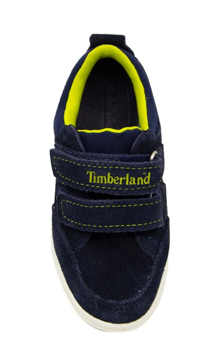 Timberland Littleton Ox Blue Suede Hook And Loop Toddlers Trainers A15RE