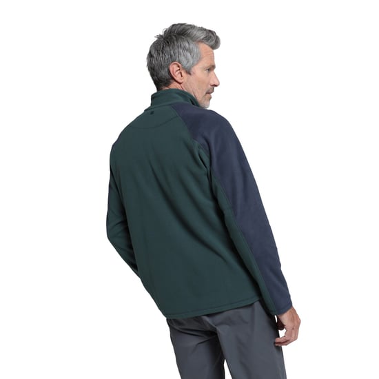Mountain Warehouse Herren Ashbourne II Half Zip Fleece Top (Khaki Grün) - Image 2