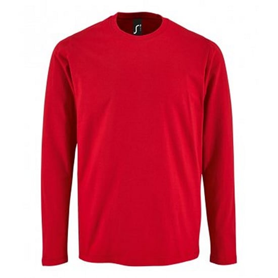SOLS Herren Imperial Langarm T-Shirt (Rot) - Image 1
