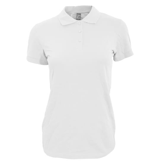 SOLS Womens/Ladies Perfect Pique Short Sleeve Polo Shirt (Weiß) - Image 1
