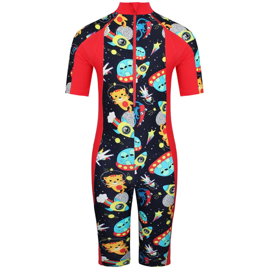 Speedo Junior-Badeanzug mit kurzem Reißverschluss und Sonnenschutz - Image 1
