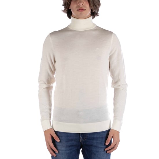 Calvin Klein Superior Wool Turtle Cream Sweater