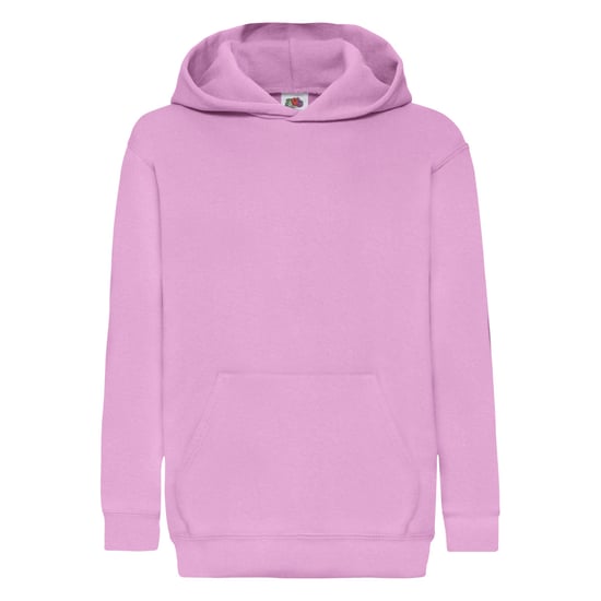 Fruit Of The Loom Kinder Unisex Sweatshirt mit Kapuze / Hoodie (Hellrosa) - Image 1