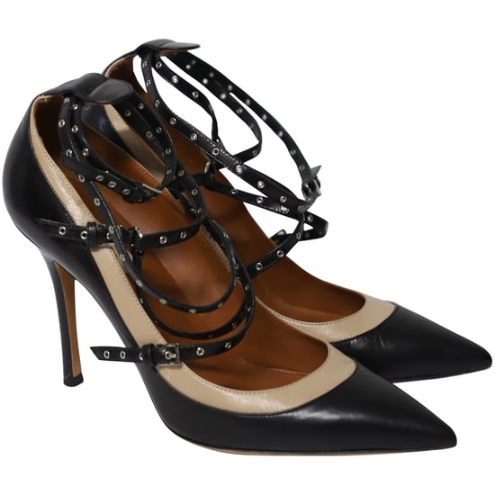 Valentino Grommet-besetzte Pumps aus schwarzem Leder - Image 3