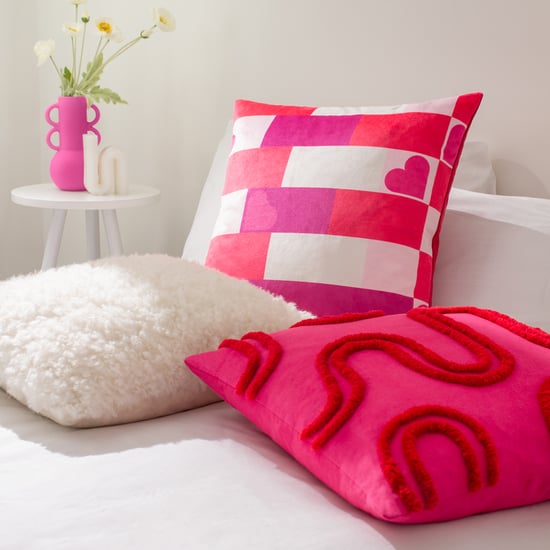 Heya Home Fluff Ball Faux Fur Cushion