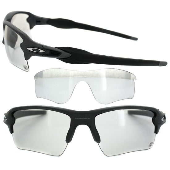Oakley Wrap Mens Matte Schwarz Schwarz Iridium Sonnenbrillen - Image 1