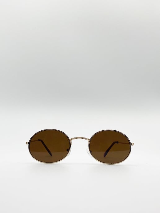 Round Metal Frame Sunglasses
