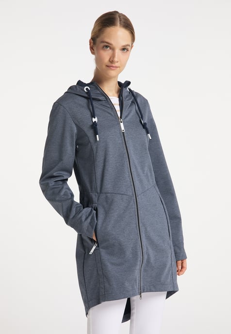 Dreimaster Funktionsjacke Damen Marine Melange - Image 2
