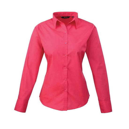 Premier - Hemd für Damen Langärmlig (Leuchtend Pink) - Image 1