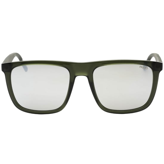 Hugo Boss Silver SP Lens Dark Green Sunglasses