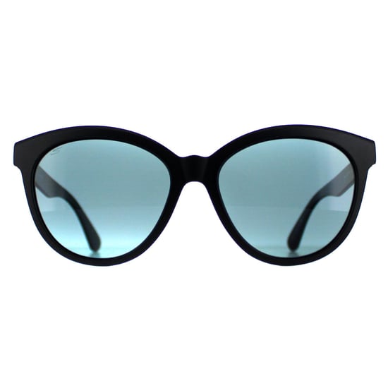 Serengeti Round Womens Matte Black Saturn Polarized Petrol Blue Endee