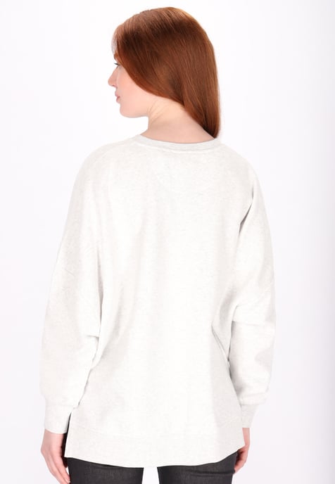 Dreimaster Sweatshirt Damen Wollweiß-Melange - Image 4