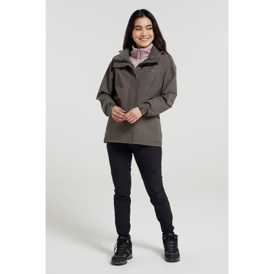 Mountain Warehouse - "Thunderstorm II" Jacke, wasserfest 3 in 1 für Damen (Khakigrün) - Image 1