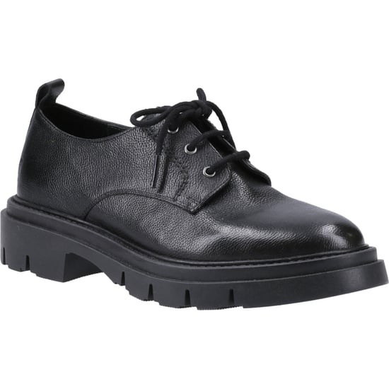 Hush Puppies Ruby Leder Damen Schwarz Schuhe - Image 1