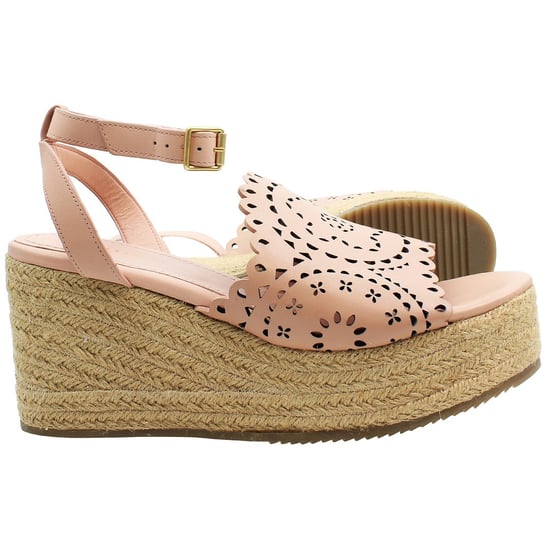 Twed Baker Pinky Laser Cut Damen Pinke Wedges - Image 4