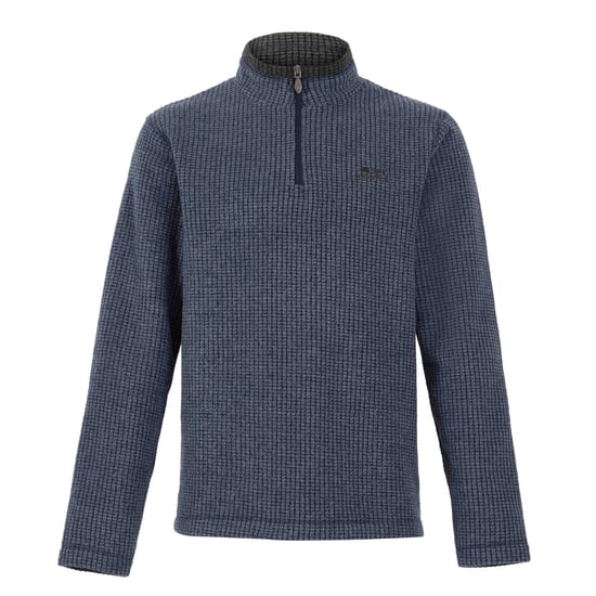 Weird Fish - "Newark" Fleece-Oberteil mit kurzem Reißverschluss für Herren (Marineblau) - Image 1