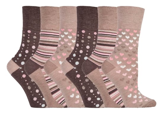 Sock Shop Gentle Grip - 6 Paar Damen nicht elastische Bambus Socken - SOLRM34 - Image 1