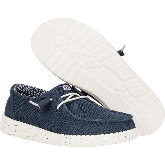 HEYDUDE Wendy Stretch Mesh Polyester Damen Navy Loafers - Image 3