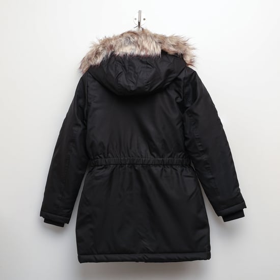 Veste Parka Iris Winter Only Pour Femme en Noir - Image 2