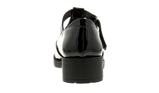 Miss Riot Girls Shoes School Kirsty Touch Fastening black