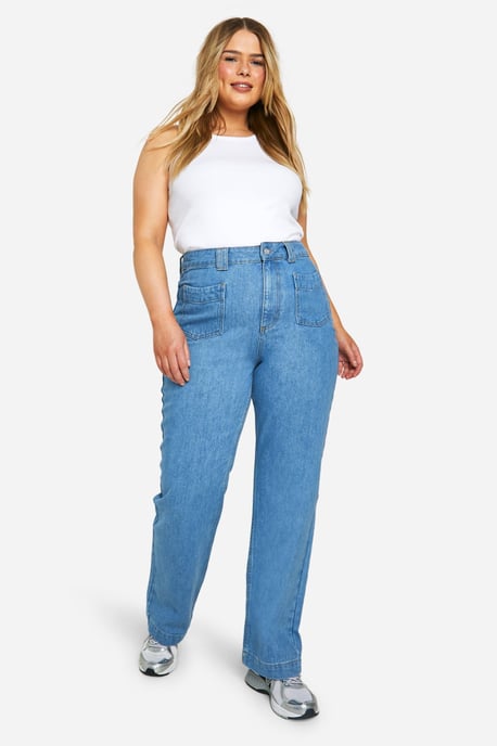 Plus Straight Leg Jean With Front Pockets - Image 3