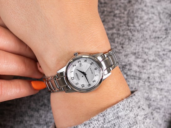Citizen Damen Silber Uhr FE1081-59B - Image 5