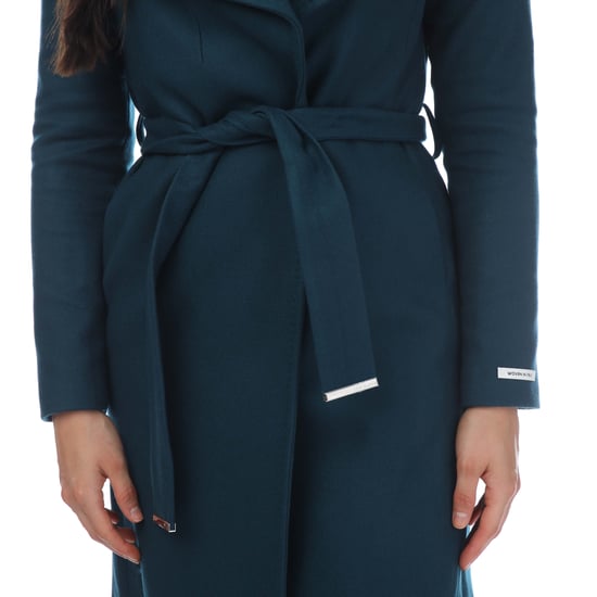 Women's Ted Baker Rose Wool Wrap Coat in Teal