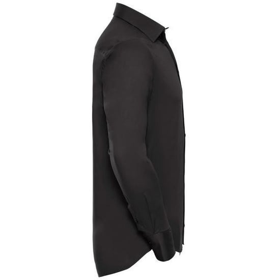 Russell Collection Männer Hemd Easy Care, langarm (Schwarz) - Image 2