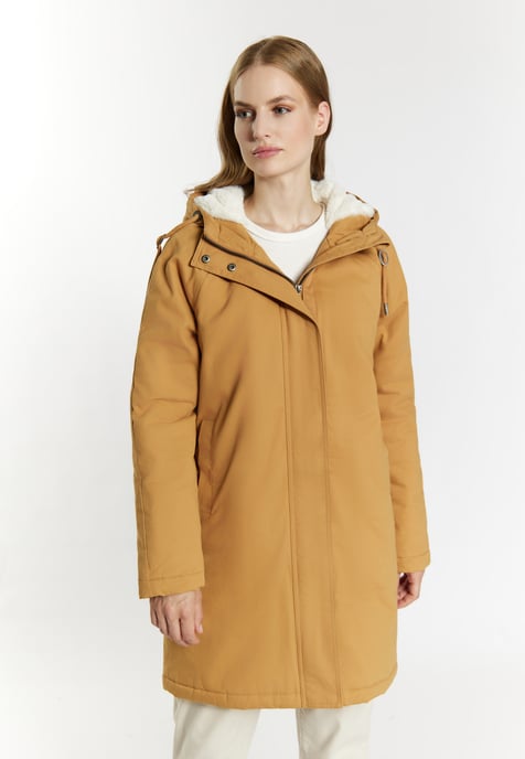 Dreimaster Winterparka Damen Kamel - Image 3