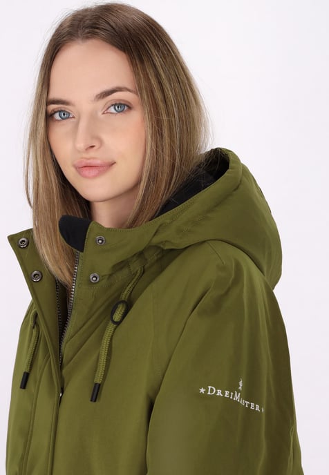 Dreimaster Winterparka Damen oliv - Image 5