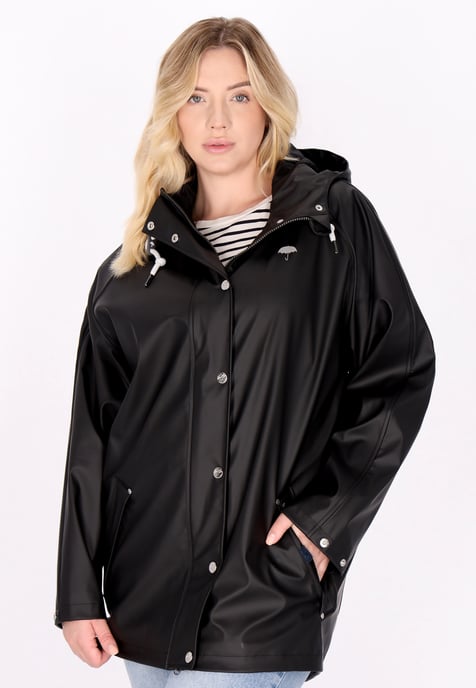 Schmuddelwedda Regenmantel Damen schwarz - Image 3