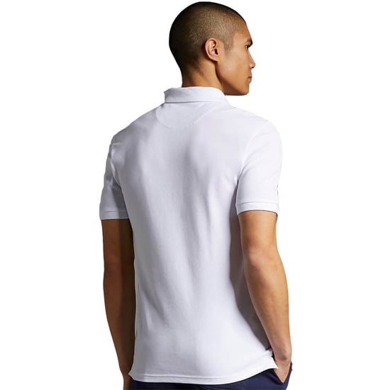 Lyle & Scott Einfarbiges Poloshirt in Weiß - Image 2