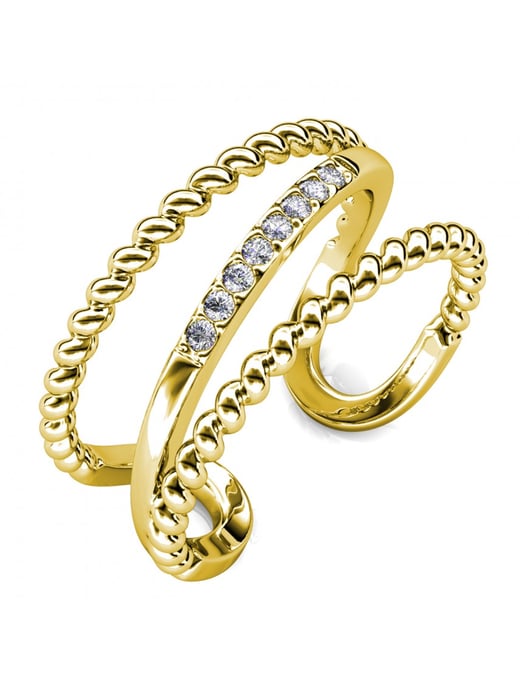 Irving Ring - Gold und Kristall - Image 1