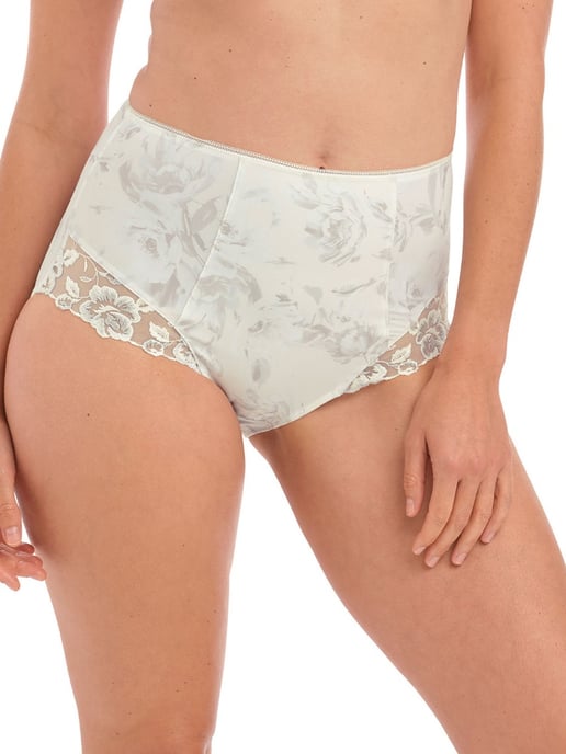 Caroline High Waist Brief Pearl