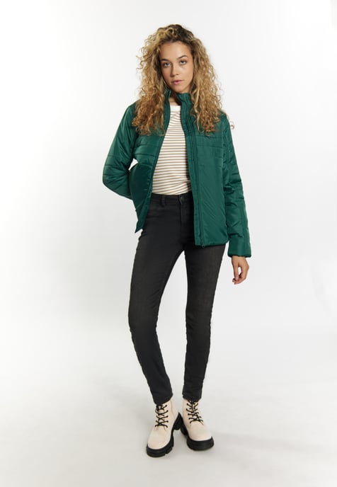 Mymo Leicht wattierte Jacke Damen dunkelgrün - Image 2