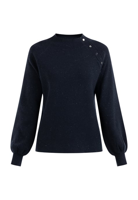Dreimaster Strickpullover mit Rollkragen Damen Marine - Image 1
